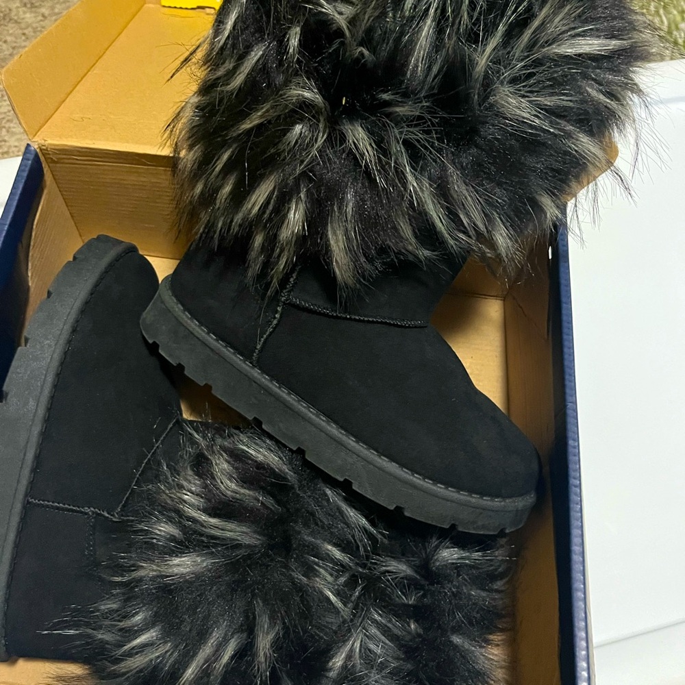 Fuzzy boots
